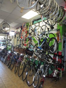 Bikes on Myrtle_spring cleaning