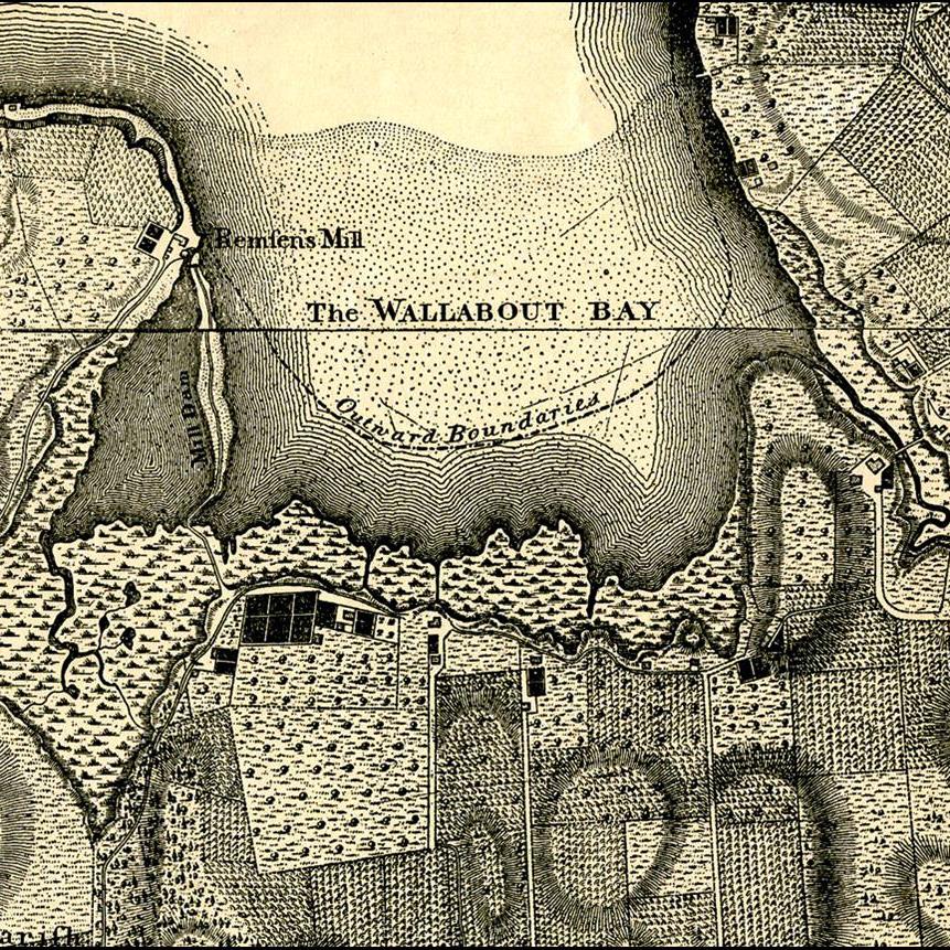 Wallabout Bay, as seen in this 1767 map, was home to the British Prison Ships during the American Revolutionary War.