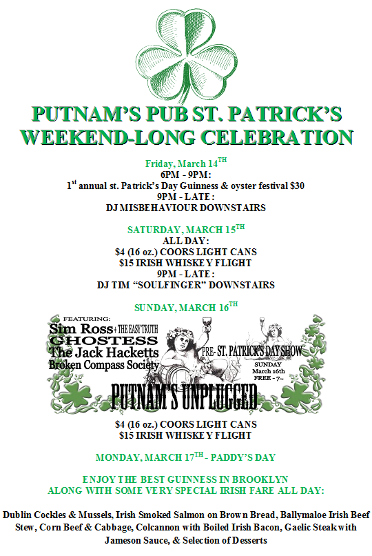 Putnam's--2014 weekend